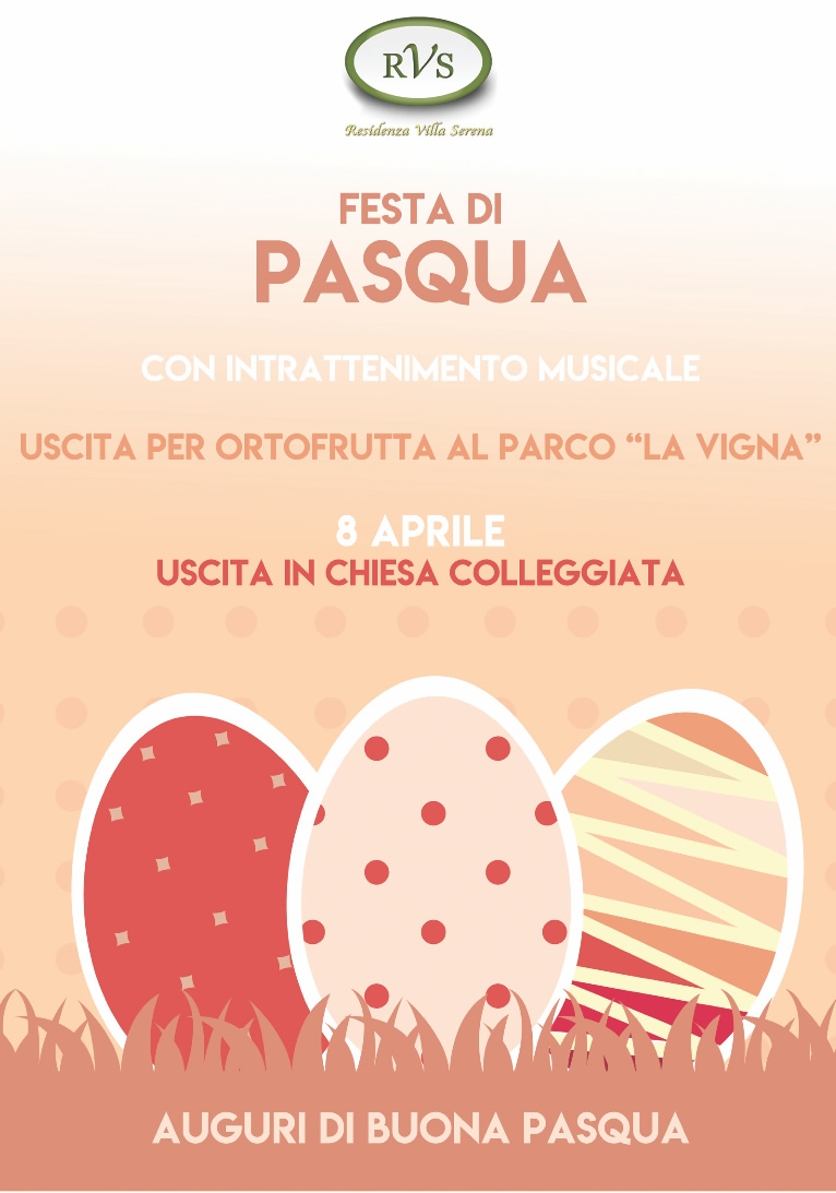 Le atività di aprile in casa di riposo e la nostra festa di Pasqua